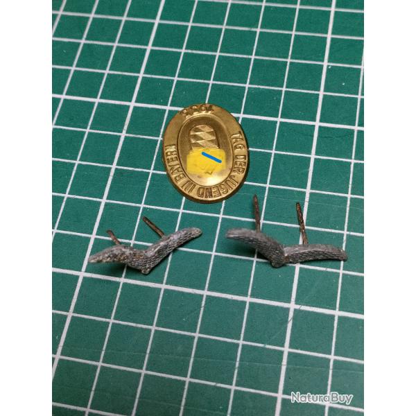 PETITES AILES D'EPAULETTES LUFTWAFFE ET INSIGNE ALLEMAND 1933