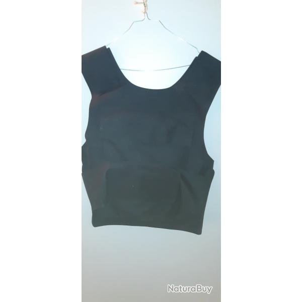 Gilet porte plaques + 1 plaque en fer idal airsoft.