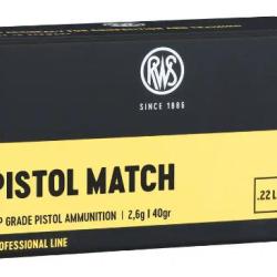 Cartouches RWS Pistol Match 22LR
