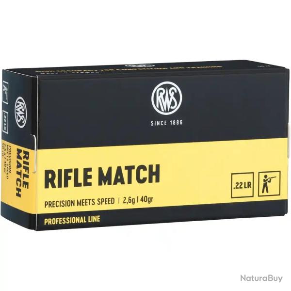 Cartouches RWS - Rifle match 22 LR