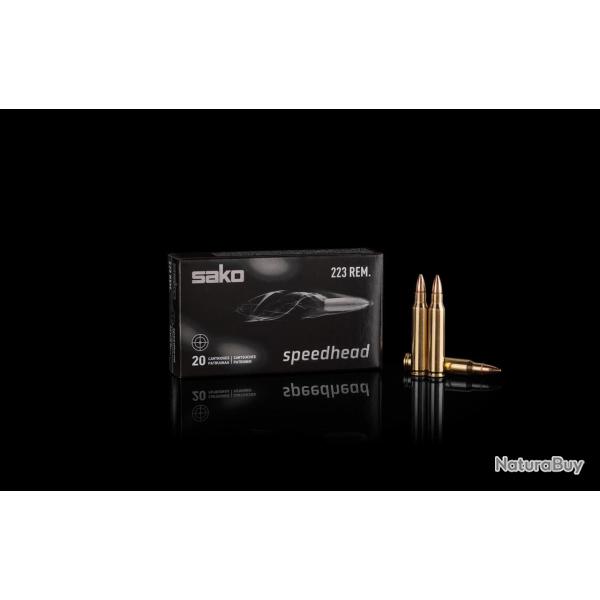 SAKO - Cartouches 222REM 3.2G 50GR range speedheard FMJ 105G