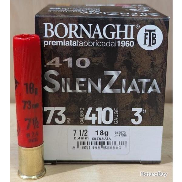 Cartouche Bornaghi Silenziata cal 410/73 18g n� 7,1/2