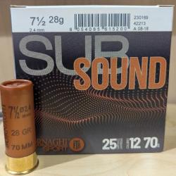 Cartouche Bornaghi Subsound 28gr n&deg; 7 1/2