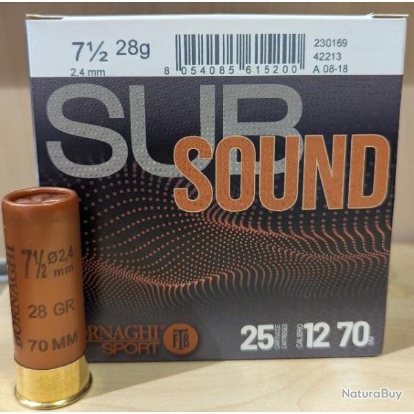 Cartouche Bornaghi Subsound 28gr n� 7 1/2