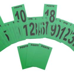 Lot de 27 plaques pour postes de chasse Vert