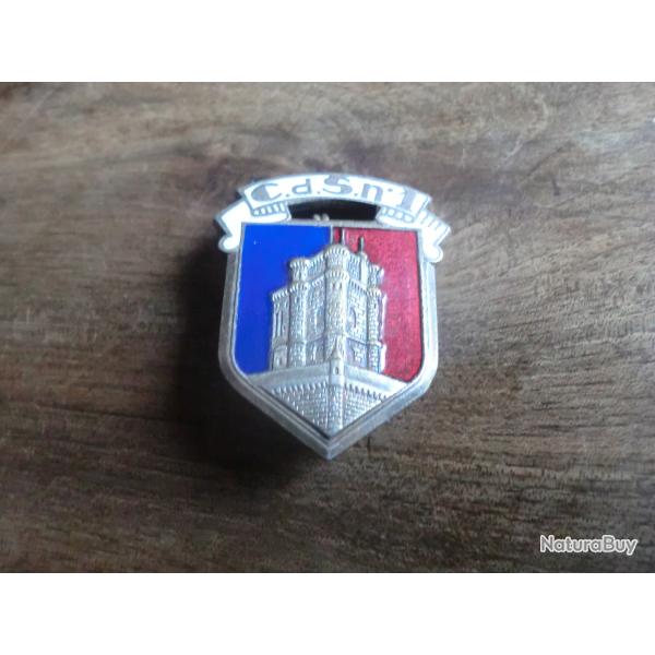 insigne C.d.S.n.1 centre de selection vincennes / ar�mail   courtures st gervais paris