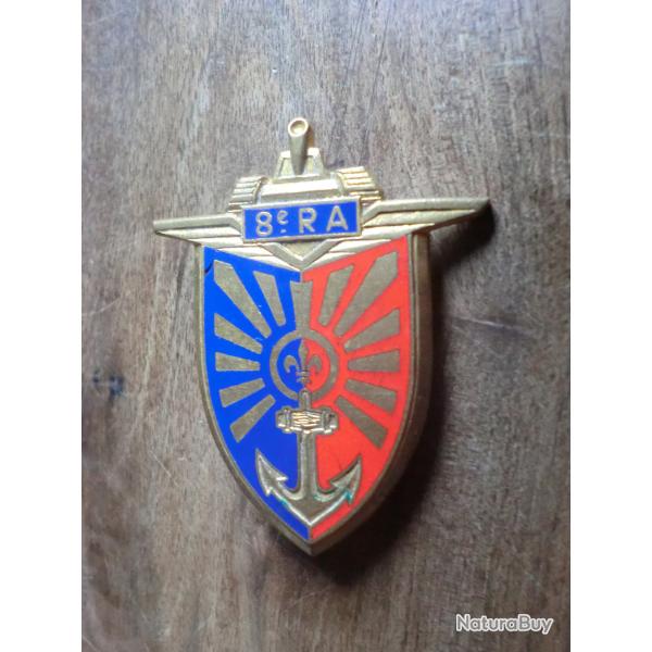 insigne mail  8 R.A rgiment artillerie   / drago  paris