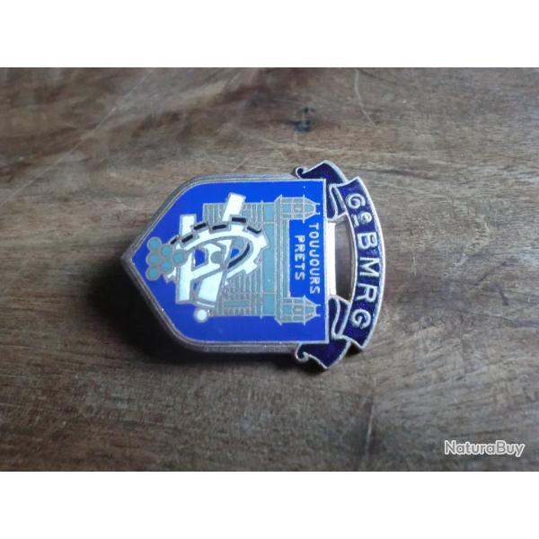 insigne 6� bataillon mat�riel de reserve g�neral  toujours pret   / drago  paris