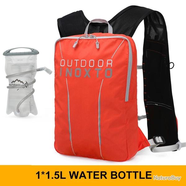 Sac  dos impermable 3L + GOURDE 1.5L-ROUGE