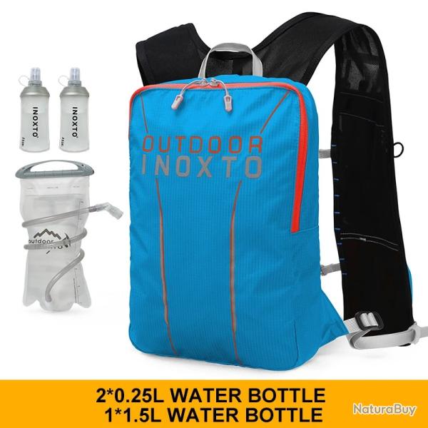 Sac  dos impermable 3L + GOURDE 1.5L + 2*500 ML -BLEU -