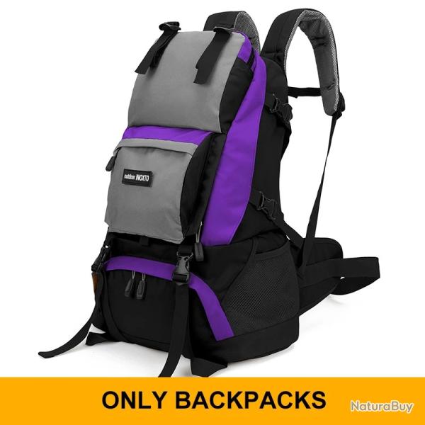 Sac  dos de camping 40 l -VIOLET