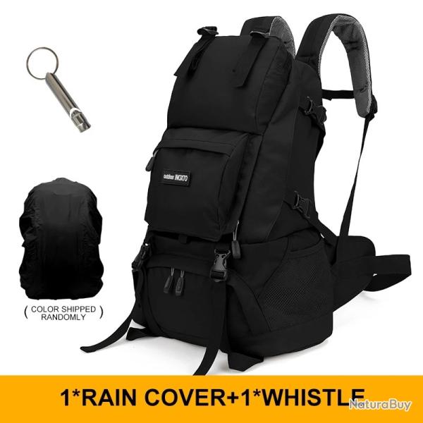 Sac  dos de camping 40 l avec habit de pluie -NOIR