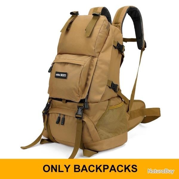 Sac � dos de camping 40 l - KAKI -LIVRAISON GRATUITE !!!