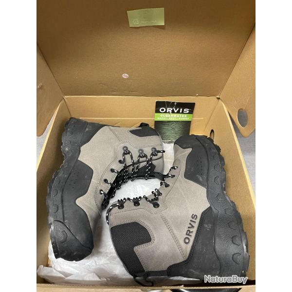 Chaussures Orvis Clearwater Rubber T41 + clous Orvis