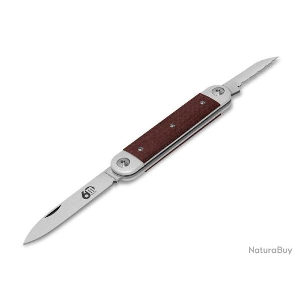 COUTEAU MASERIN SESSANTESIMO 2P MICARTA ROUGE