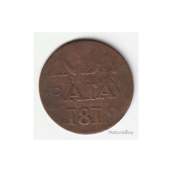 Lot de trois Monnaies  INDES NEERLANDAISES 1/2 Stuiver pour Sumatra 1819 ,1823,1824