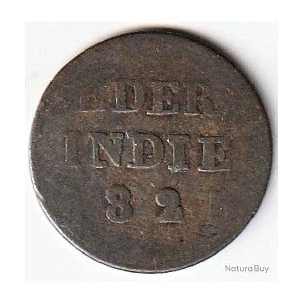 Pi�ce de Monnaie INDES NEERLANDAISES 1/4 Stuiver aux armes d'Utrecht pour Sumatra 1825
