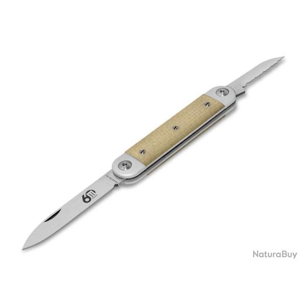 COUTEAU MASERIN SESSANTESIMO 2P MICARTA BLANC