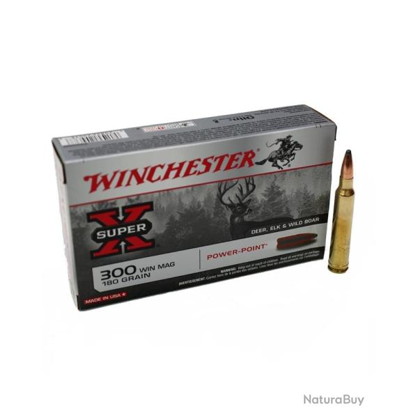 WINCHESTER cal.300 Win Mag Power Point 180 grains - 11.7 grammes x20