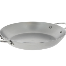 De Buyer 5652.28 Po&ecirc;le ronde en acier &agrave; 2 anses