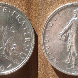 France 1 Franc 1920 Semeuse Roty Piece Argent Francs