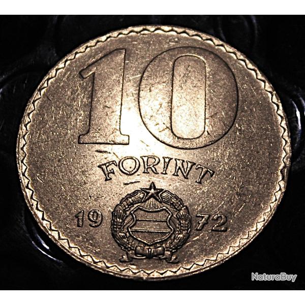 Hongrie  piece de 10 forint 1972  ttb diametre 28 mm