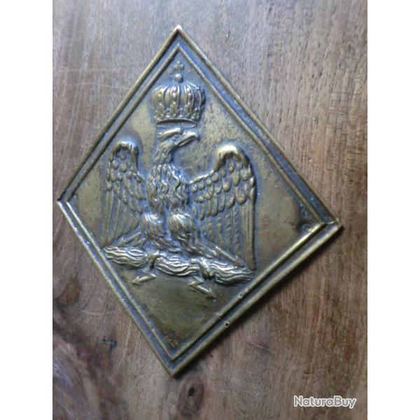 plaque bronze  d officier infanterie de ligne