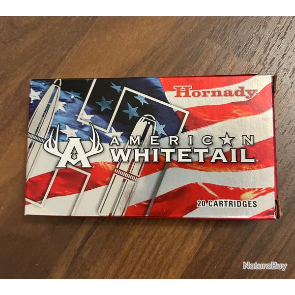 Munitions calibre 243 Win HORNADY American Whitetail InterLock 100 gr
