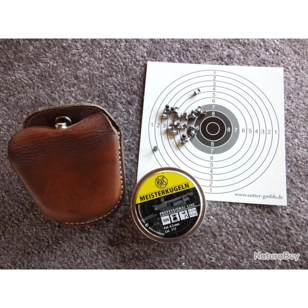 Pochette cuir pour munition