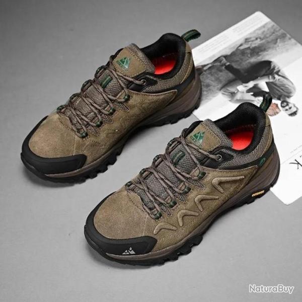 1� sans r�serve Chaussures de Randonn�e en v�ritables cuir.. brun.