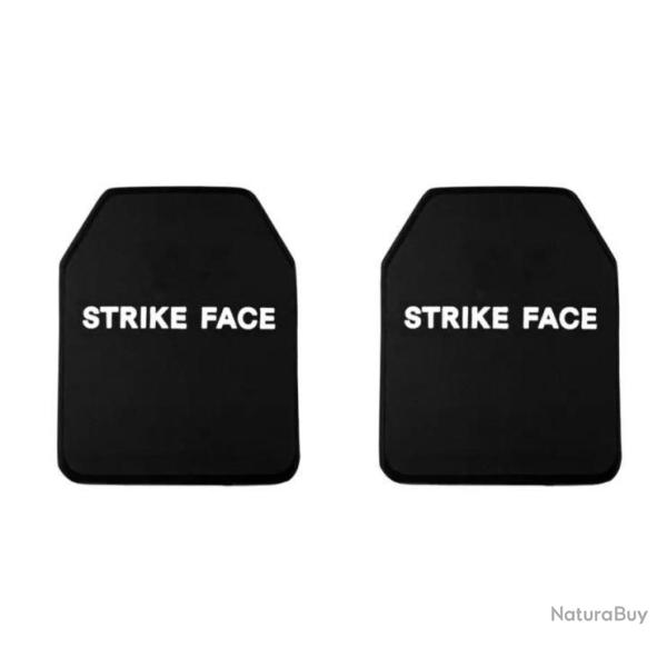 LOT DE 2 PLAQUES BALISTIQUE DE NIVEAU 3A (NIJ 3A NIJ IIIA) EN ACIER. Prix promo . A
