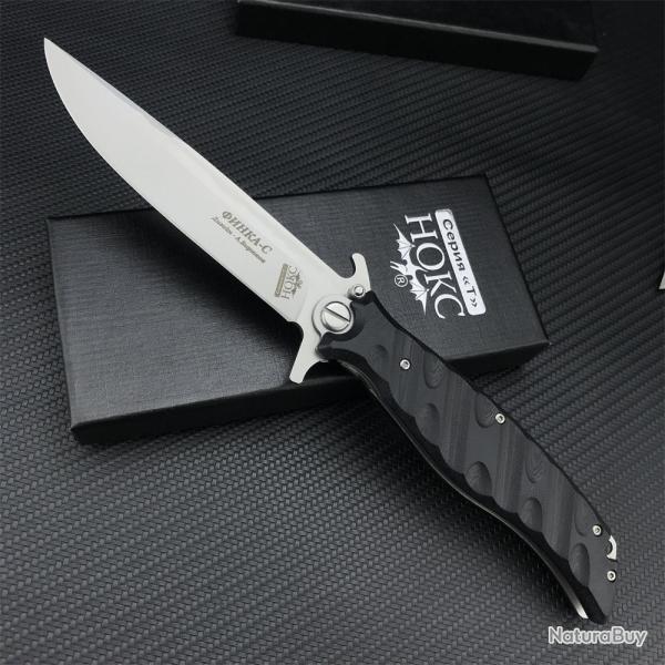 Couteau de poche de survie de chasse manche G10-*