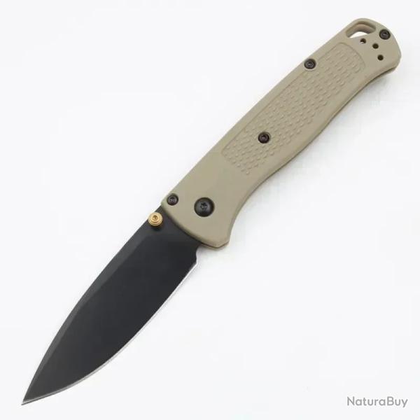 Couteau de poche pliant EDC Bugout BM 535 NOIR/KAKI-*