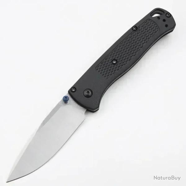 Couteau de poche pliant EDC Bugout BM 535 ARGENT/NOIR-*