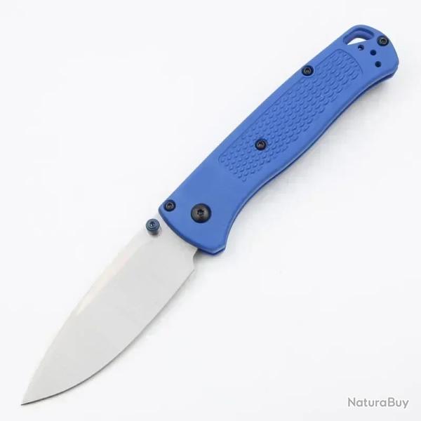 Couteau de poche pliant EDC Bugout BM 535 ARGENT/BLEU-* LIVRAISON GRATUITE