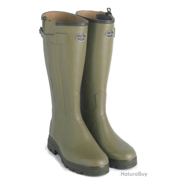 Bottes Chasseur femme doubl�es cuir vert LE CHAMEAU 40