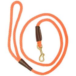 Laisse corde orange diam&egrave;tre 1.3cm Country