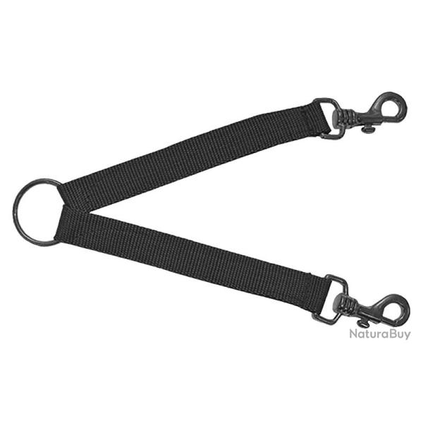 Accoupleur double pour chien en nylon