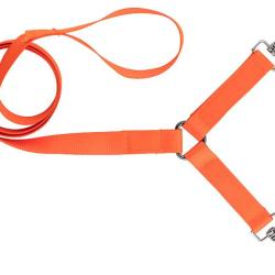 Laisse 1.30m pour 2 chiens en nylon Country