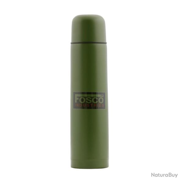 Bouteille thermos 1 litre en acier vert | Fosco (0001 1010)