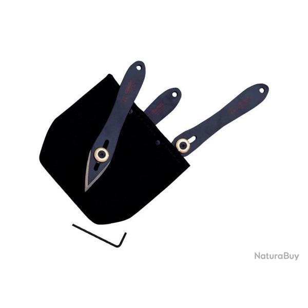 JEU 3 COUTEAUX A LANCER CUDEMAN REGLABLES NOIR