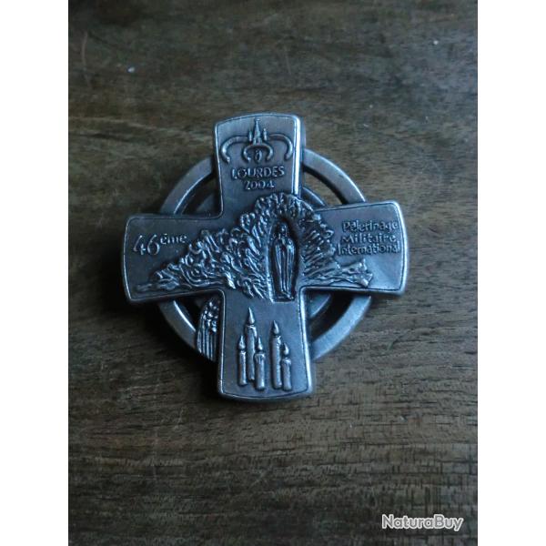 insigne 46� p�lerinage militaire international / martineau saumur