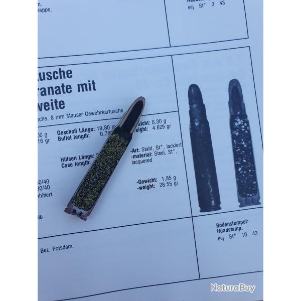 7,92 Mauser Gewahrkarussche  didactique