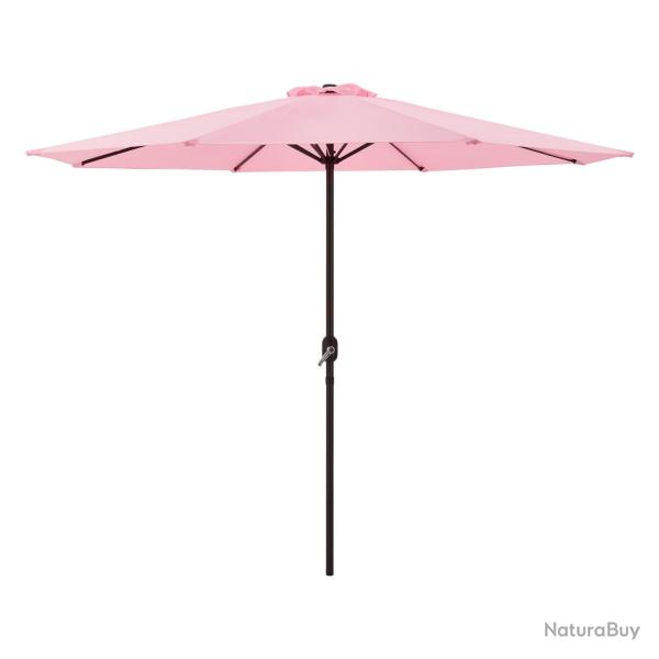 Parasol de jardin budapest polyester acier 300 x 230 cm rose pastel 03_0008049