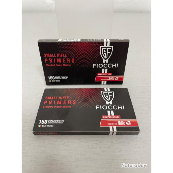!! NEUF !! AMORCE FIOCCHI SMALL RIFLE PRIMERS PAR 300
