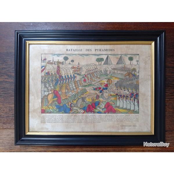 Estampe - NAPOLEON BONAPARTE - Image d'Epinal - BATAILLE DES Pyramides