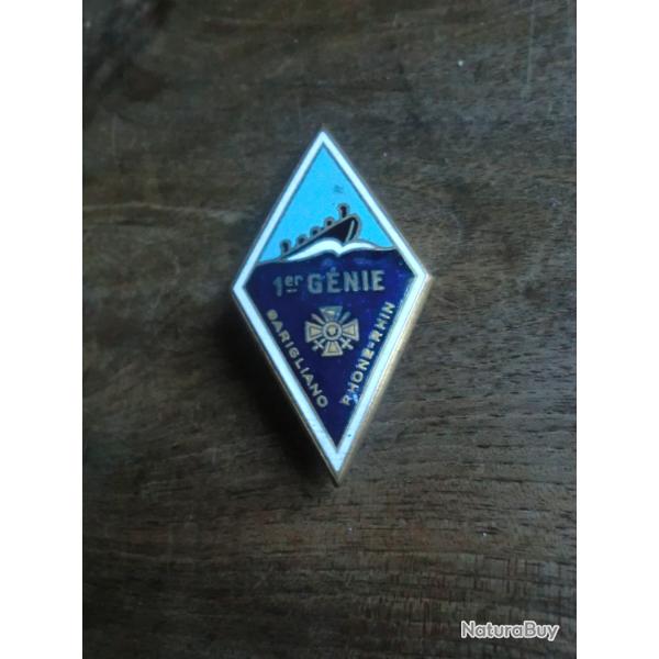 insigne �mail 1� r�giment du g�nie / drago  paris