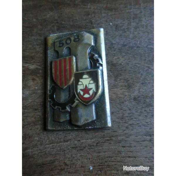 insigne �mail 508 � r�giment du train  / drago  paris