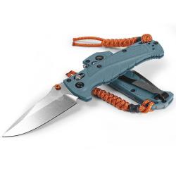 Benchmade 18065 Mini Adira - Couteau Pliant Bleu Grivory MagnaCut
