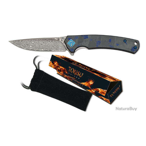Tokisu 18886 Couteau pliant Damas